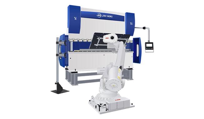 Robotic press brake bending cell
