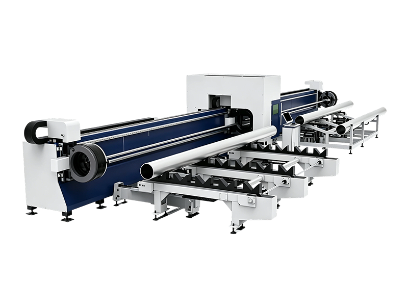 Zero Tailing 3-Chucks Fiber Laser Tube Cutting Machine