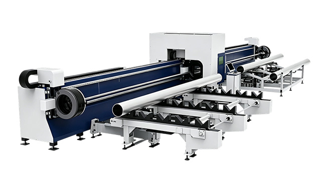 Zero Tailing 3-Chucks Fiber Laser Tube Cutting Machine